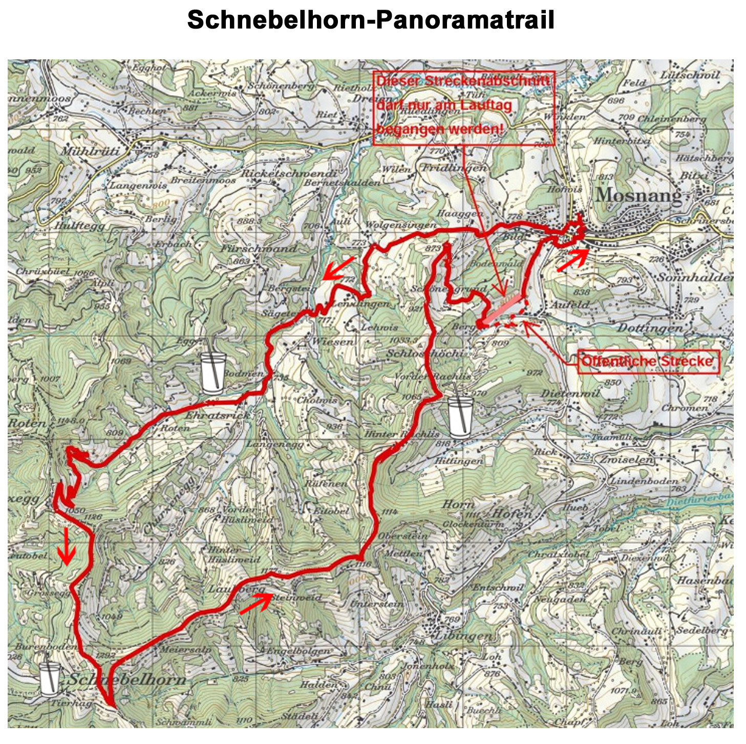 Streckenplan Panoramalauf